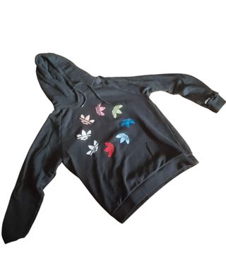 Sudadera Adidas con capucha y logo multicolor