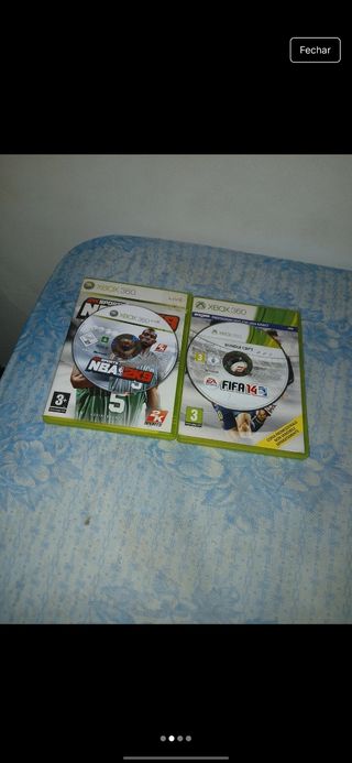 Xbox 360 Jogos FIFA 14 e NBA 2K9
