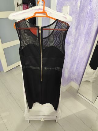  Lote Vestido  negro rojo y burdeos