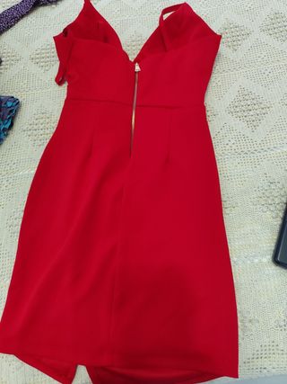  Lote Vestido  negro rojo y burdeos