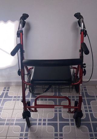 Andador Ortopédico Plegable Rojo