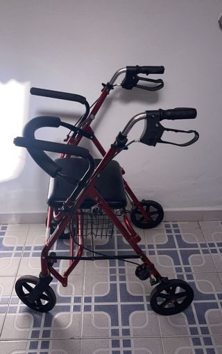 Andador Ortopédico Plegable Rojo