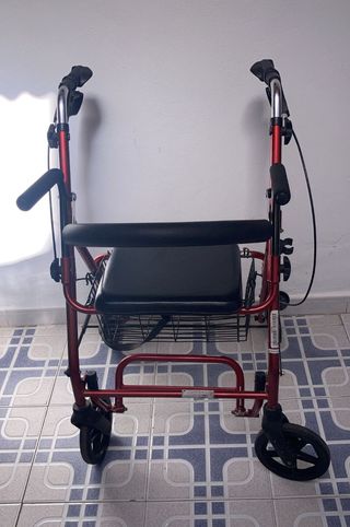 Andador Ortopédico Plegable Rojo