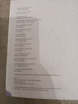 Lendas galegas en tres idiomas: Galego Español