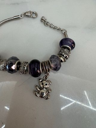 Bracciale Argento con Pietre Vetro Soffiato