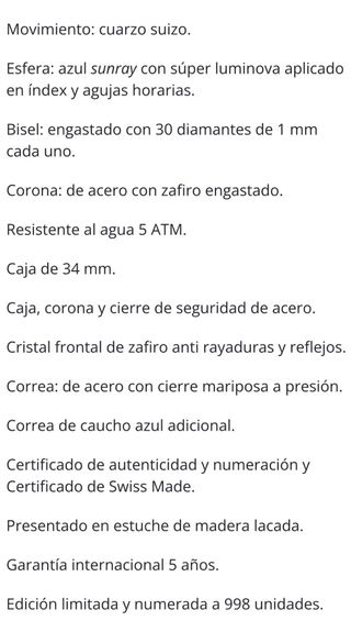 RELOJ LUJO MUJER