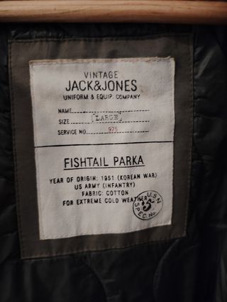 Parka Jack & Jones Talla M Verde