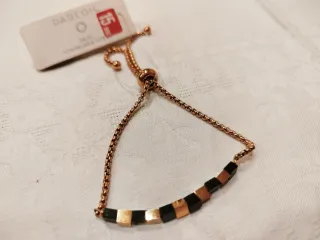 Bracciale Parfois oro e nero, regolabile, nuovo