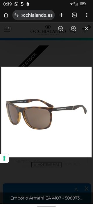 Gafas de sol Emporio Armani EA 4107