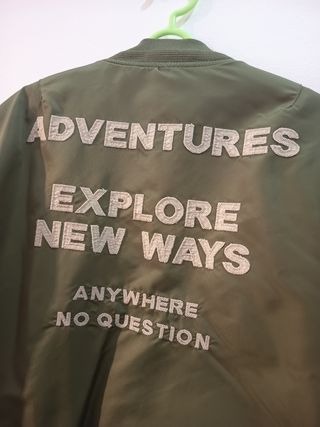 Chaqueta Bomber Zara Man Verde Oliva