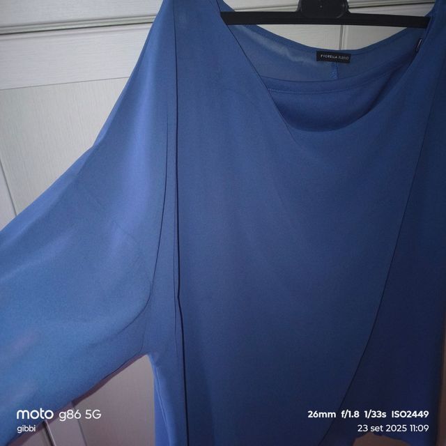 Tunica FIORELLA RUBINO blu 