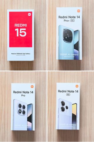 Xiaomi Redmi 15 y Xiaomi Redmi Note 14 Pro 1€