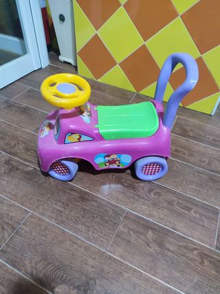 Correpasillos infantil rosa con volante