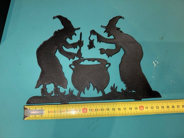 Silueta brujas caldero Halloween