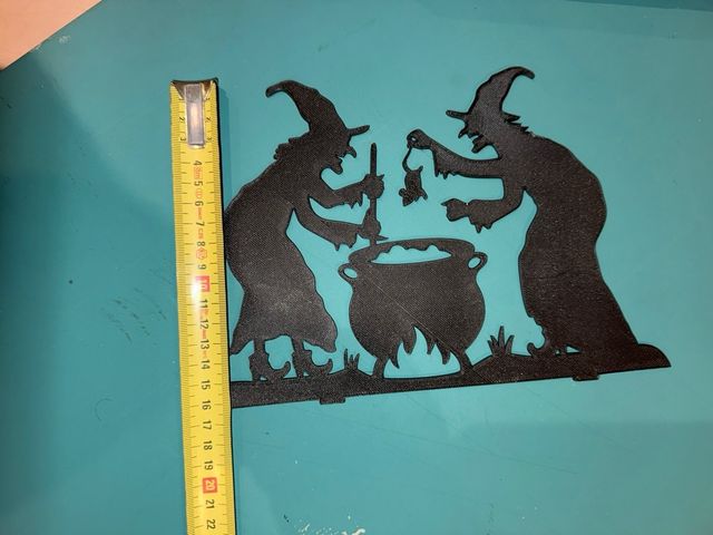 Silueta brujas caldero Halloween