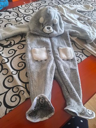 Pijama entero bebé oso