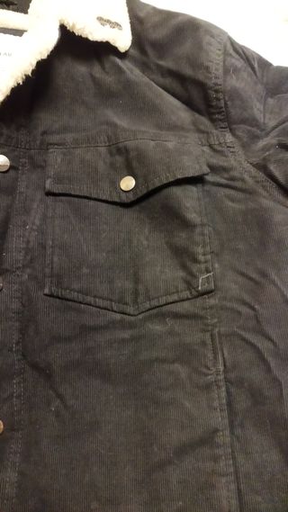 Cazadora Pull&Bear hombre negra XXL forrada