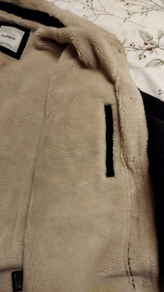 Cazadora Pull&Bear hombre negra XXL forrada