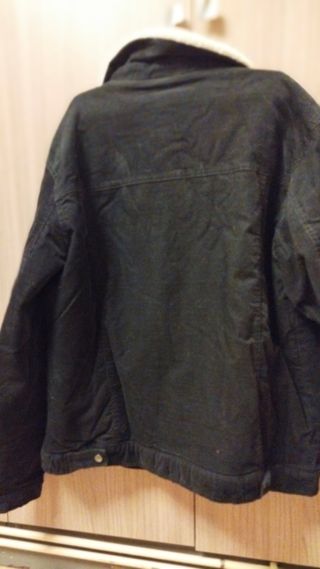 Cazadora Pull&Bear hombre negra XXL forrada