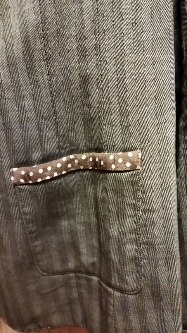 Blazer mujer gris/marrón talla 44.