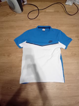 Conjunto Nike Tech Fleece Azul y Blanco