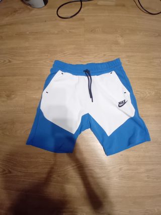 Conjunto Nike Tech Fleece Azul y Blanco