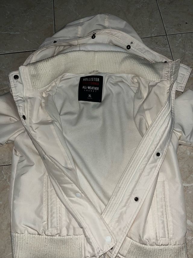 Chaqueta Hollister All-Weather Beige Talla XL