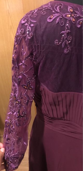 Vestido morado para bodas