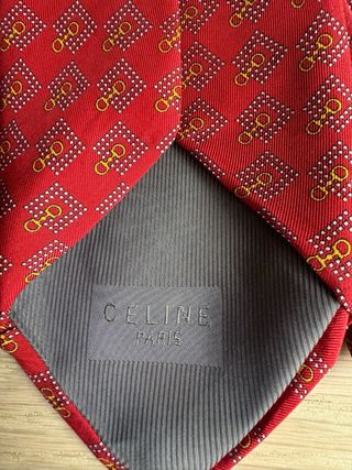 Corbata Celine Seda Roja