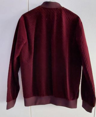 Bomber Zara Terciopelo Granate