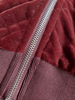 Bomber Zara Terciopelo Granate