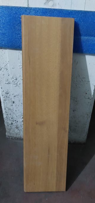 Mensola da parete in legno color noce cm.60x17x2