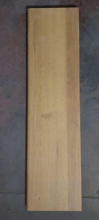 Mensola da parete in legno color noce cm.60x17x2