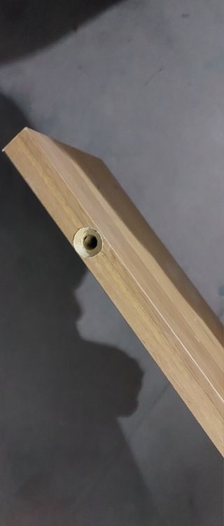 Mensola da parete in legno color noce cm.60x17x2