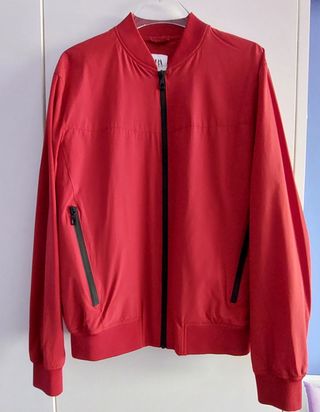 Bomber Zara Rojo Talla M