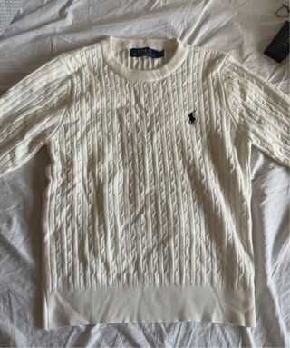 Jersey Polo Ralph Lauren Blanco Trenzado
