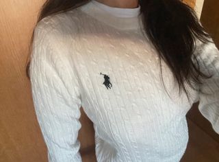 Jersey Polo Ralph Lauren Blanco Trenzado