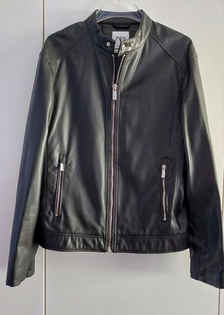 Cazadora polipiel Zara Man Talla M