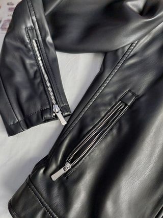 Cazadora polipiel Zara Man Talla M
