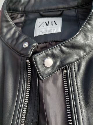 Cazadora polipiel Zara Man Talla M