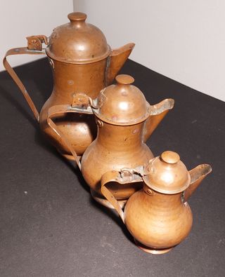 Set 3 Bricchi Rame Vintage