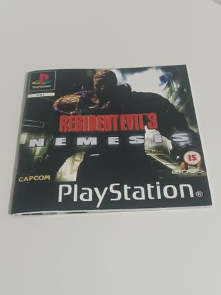 Resident Evil 3 Nemesis PS1 Manual instrucciones 