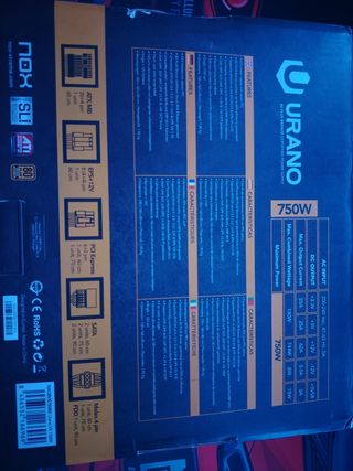Fuente Alimentación NOX Urano 750W 80+ Bronce