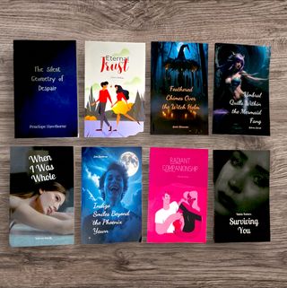 Lote 8 libros en inglés variados novela romance