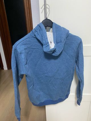 Sudadera Adidas Azul con Logo Trefoil