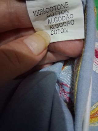 Vestido largo tirantes ajustables bordado en falda