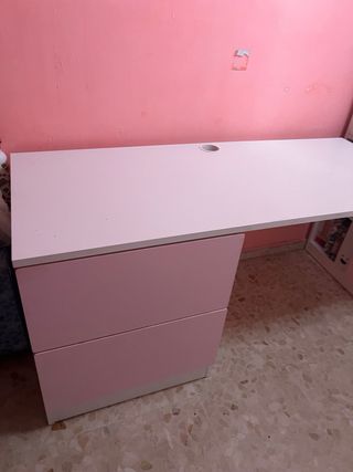 Cama alta con armario y escritorio