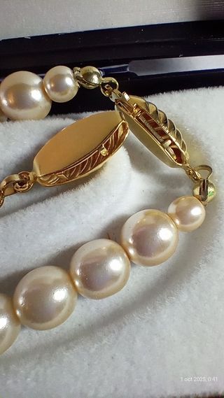 Conjunto Perlas Mallorca Collar Pendientes y pulse