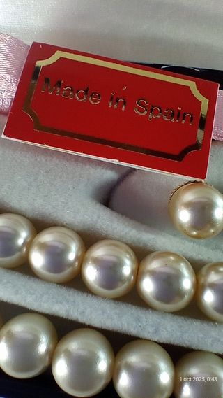 Conjunto Perlas Mallorca Collar Pendientes y pulse