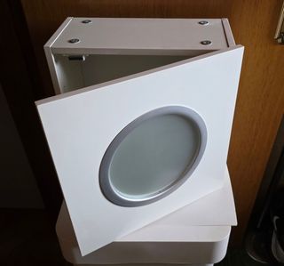 Armario baño pequeño.